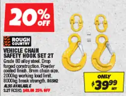 Autobarn Vehicle chain safety hook set 2t offer