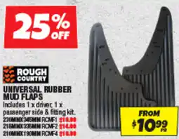 Autobarn Universal rubber mud flaps offer