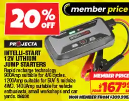 Autobarn intelli-start 12v lithium jump starters offer