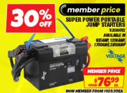 Autobarn Super power portable jump starters offer
