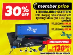 Autobarn Lithium jump starters offer