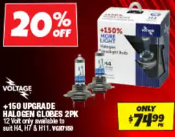 Autobarn +150 upgrade halogen globes offer