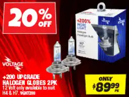 Autobarn +200 upgrade halogen globes offer