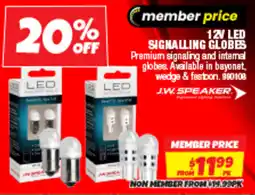 Autobarn 12v led signalling globes offer