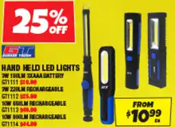 Autobarn Hand held led lights offer