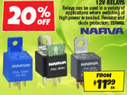 Autobarn 12v relays offer