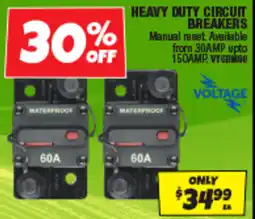 Autobarn Heavy duty circuit breakers offer