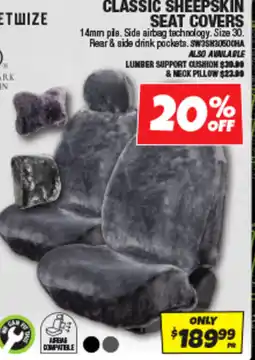 Autobarn Classic sheepskin seat covers offer