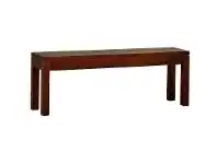 LivingStyles Amsterdam Mahogany Timber Dining Bench, 120cm, Mahogany offer