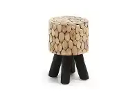 LivingStyles Carroun Solid Teak Timber Stool offer