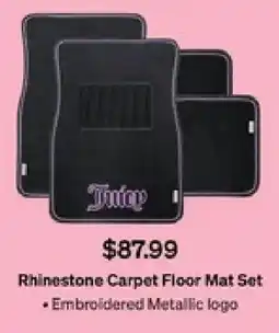SuperCheap Auto Rhinestone Carpet Floor Mat Set offer