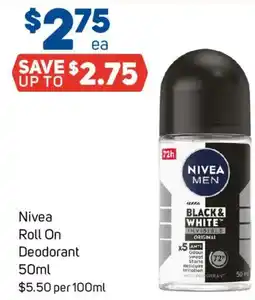 Foodland Nivea Roll On Deodorant offer