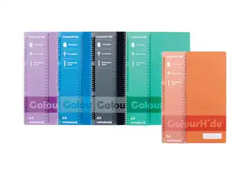 Marbig colourhide 200 page a4 lecture book or 5 subject notebook a4 or marbig colourhide notebook 120/200 page