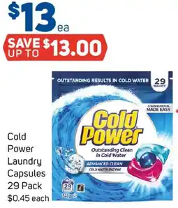 Foodland Cold Power Laundry Capsules offer