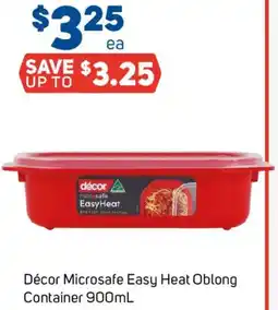Foodland Décor microsafe easy heat oblong container offer