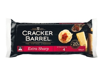 Cracker barrel extra sharp cheese block 500g