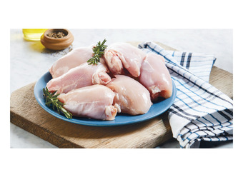 Fresh chicken thigh fillets (skin off)