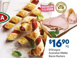 Foodland D Orsogna Australian Middle Bacon Rashers offer