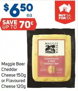 Foodland Maggie Beer Cheddar Cheese or Flavoured Cheese offer