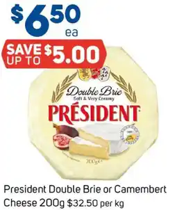 Foodland President Double Brie or Camembert Cheese offer