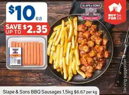 Foodland Slape & sons bbq sausages offer