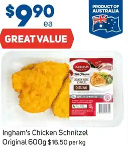 Foodland Inghams Chicken Schnitzel Original offer