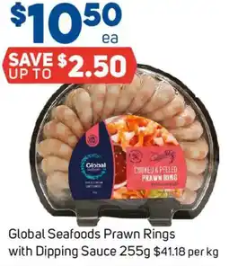 Foodland Global Seafoods Prawn Rings with Dipping Sauce offer