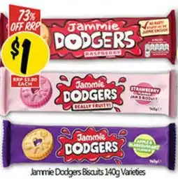 NQR Jammie Dodgers Biscuits 140g Varieties offer