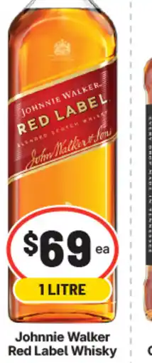 IGA Liquor Johnnie Walker Red Label Whisky offer