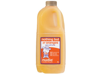 Foodworks Nudie nothing but juice 2l offer