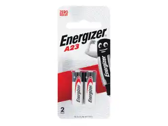 Foodworks Energizer remote battery 12v a23 or alarm battery 1.5v a76 2 pack offer