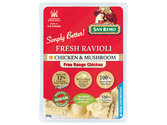 Foodworks San remo fresh pasta 350g or pasta sauce 400/425g offer