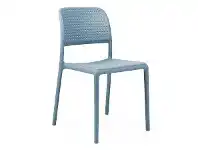 LivingStyles Bora Italian Made Commercial Grade Stackable Indoor/Outdoor Side Chair - Blue offer