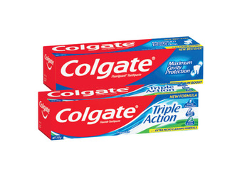 Foodworks Colgate toothpaste triple action 110g or fluorogard 120g offer