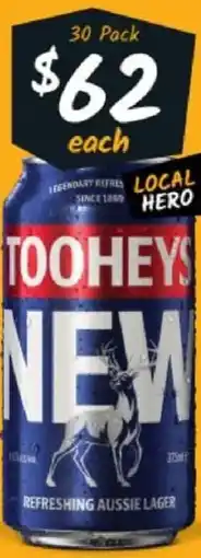 Cellarbrations Tooheys New Block Cans offer
