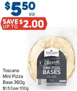 Foodland Toscano Mini Pizza Base offer
