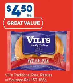 Foodland Vilis Traditional Pies, Pasties or Sausage Roll offer
