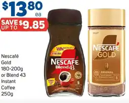 Foodland Nescafé Gold or Blend 43 Instant Coffee offer