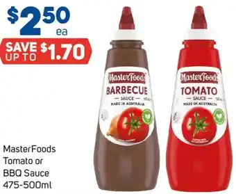 Foodland Masterfoods tomato or bbq sauce offer
