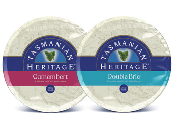 Foodworks Tasmanian heritage camembert or double brie cheese 250g offer