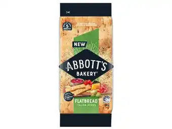 Foodworks Abbott’s village bakery flatbread 290g offer
