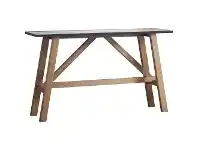 LivingStyles Bevie Resin & Oak Timber Console Table offer
