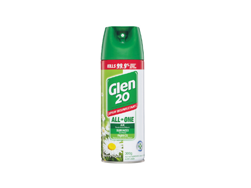 Glen 20 disinfectant spray 300g offer at Foodworks