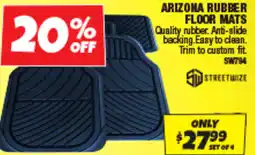Autobarn Arizona rubber floor mats offer