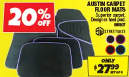 Autobarn Austin carpet floor mats offer