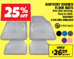 Autobarn Kentucky rubber floor mats offer