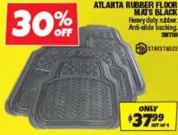 Autobarn Atlanta rubber floor mats black offer