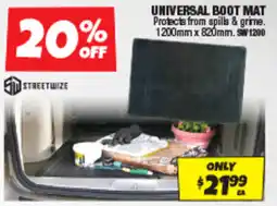 Autobarn Universal boot mat offer