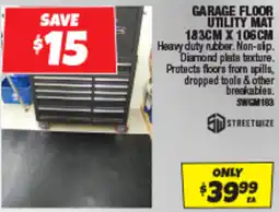 Autobarn Garage floor utility mat offer