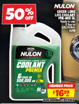 Autobarn Nulon green long life coolant pre-mix offer